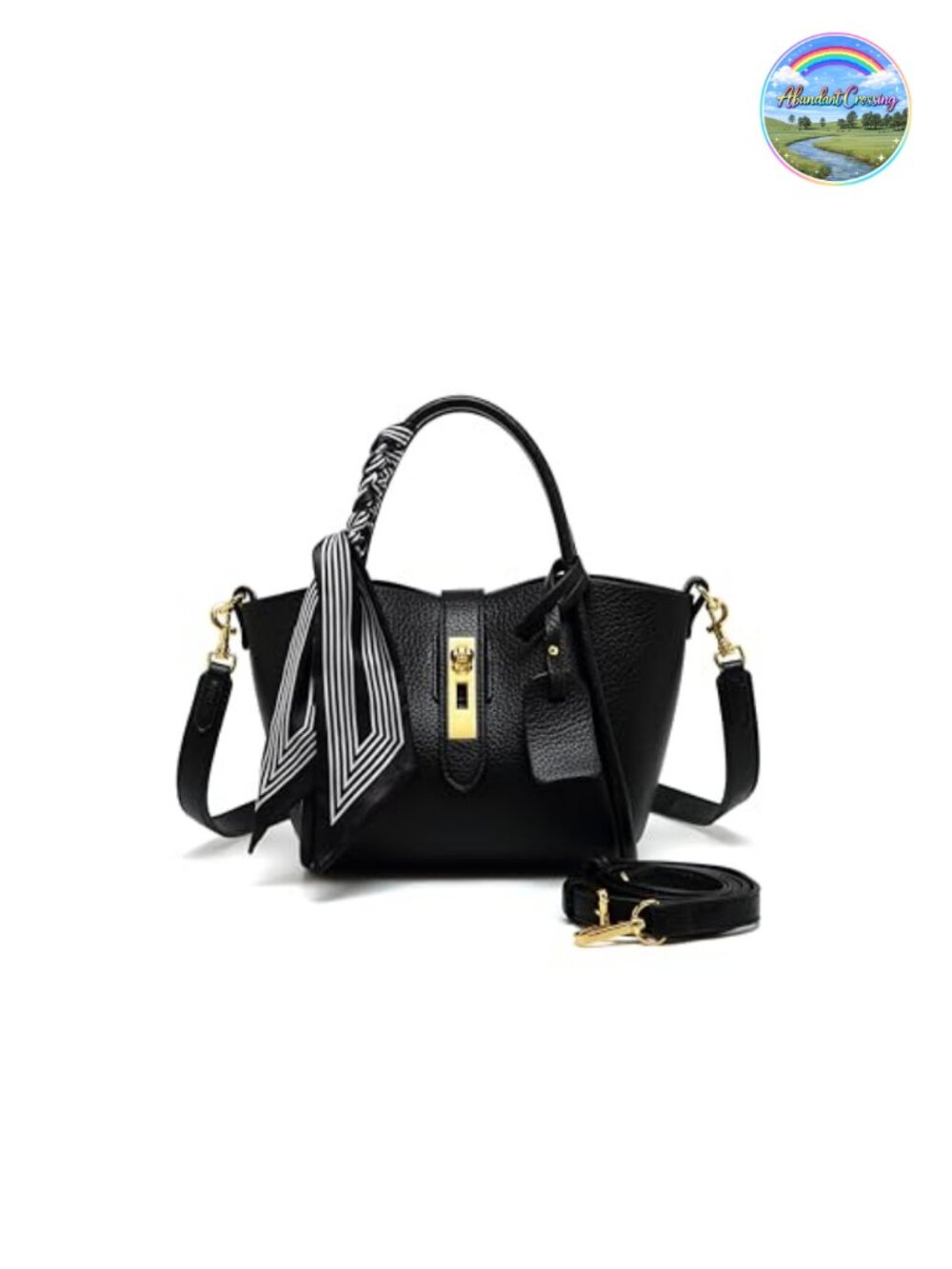 Synthetic Leather Crossbody Bag Adjustable Strap Mini Crescent Shoulder Bag